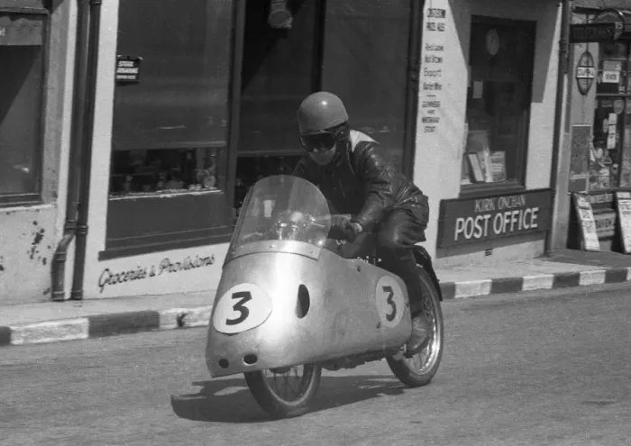 Framed Print : Len Harfield (LCH) 1956 Ultra Lightweight TT Framed Print : Len Harfield (LCH) 1956 Ultra Lightweight TT