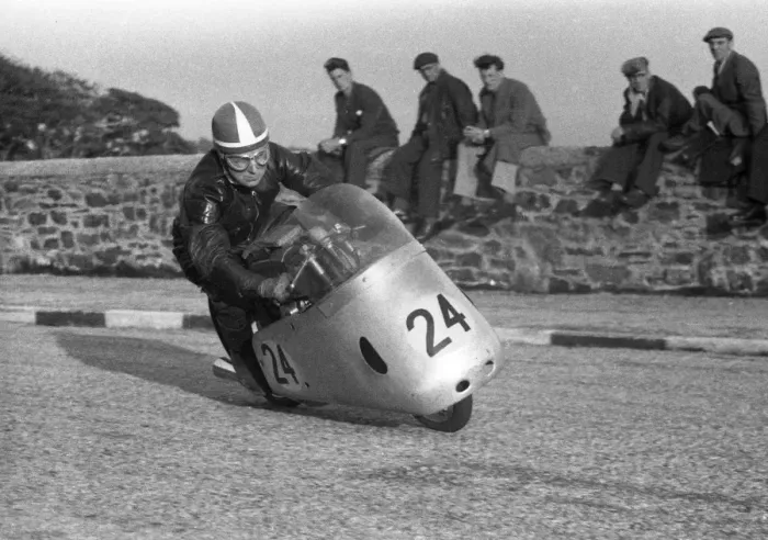 Framed Print : Len Harfield (LCH) 1957 Ultra Lightweight TT Framed Print : Len Harfield (LCH) 1957 Ultra Lightweight TT
