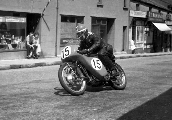 Framed Print : Len Harfield (LCH) 1958 Ultra Lightweight TT Framed Print : Len Harfield (LCH) 1958 Ultra Lightweight TT