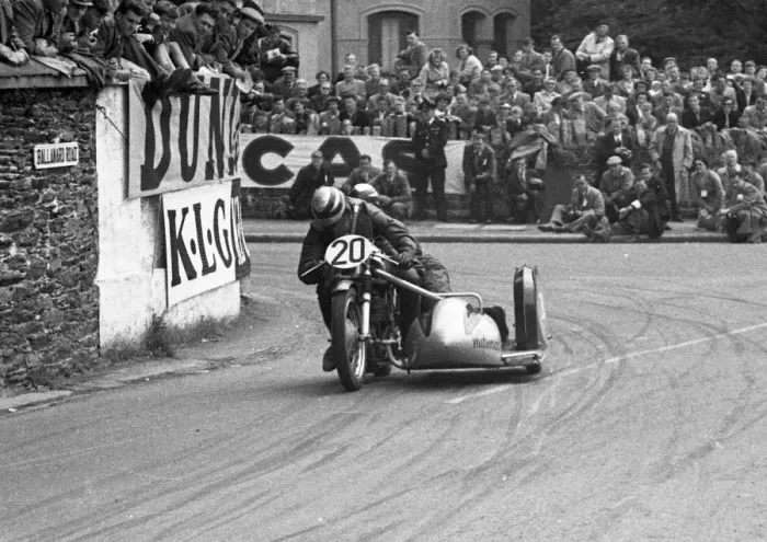 Framed Print : Len Taylor & Peter Glover (Norton) 1954 Sidecar TT Framed Print : Len Taylor & Peter Glover (Norton) 1954 Sidecar TT