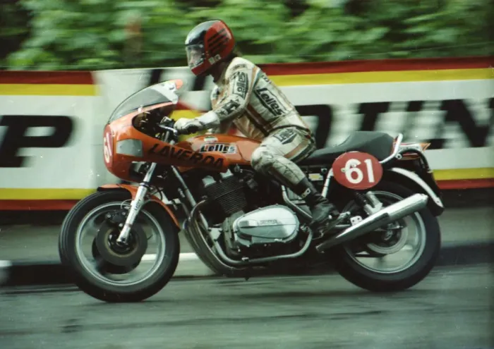 Framed Print : Lennart Backstrom (Laverda) 1980 Formula One TT