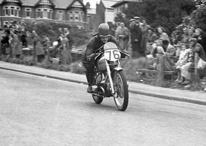 Framed Print : Lennox Broughton (Douglas) 1950 Junior Clubman TT
