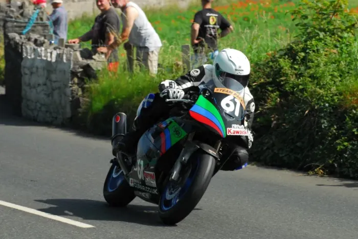 Framed Print : Leon Murphy (Kawasaki) 2013 Southern 100