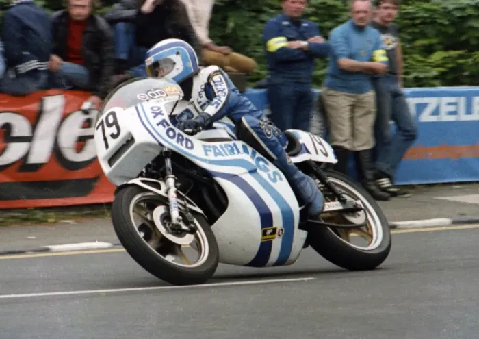 Framed Print : Les Burgan (P&M Kawasaki) 1979 Classic TT