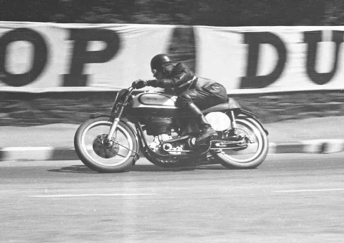 Framed Print : Les Dear (Norton) 1951 Senior TT Framed Print : Les Dear (Norton) 1951 Senior TT