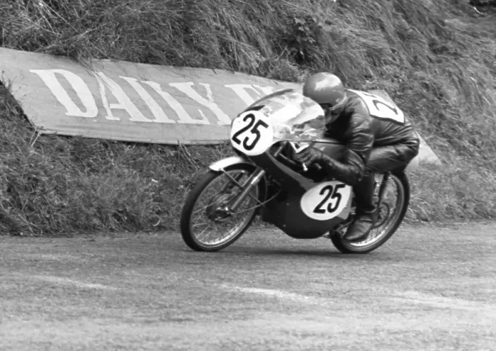 Framed Print : Les Griffiths Honda 1966 50cc TT Framed Print : Les Griffiths Honda 1966 50cc TT