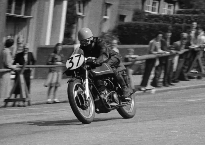 Framed Print : Lewis Young (AJS) 1958 Junior TT Framed Print : Lewis Young (AJS) 1958 Junior TT