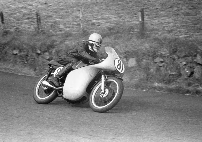 Framed Print : Lewis Young (AJS) 1958 Junior Ulster Grand Prix Framed Print : Lewis Young (AJS) 1958 Junior Ulster Grand Prix