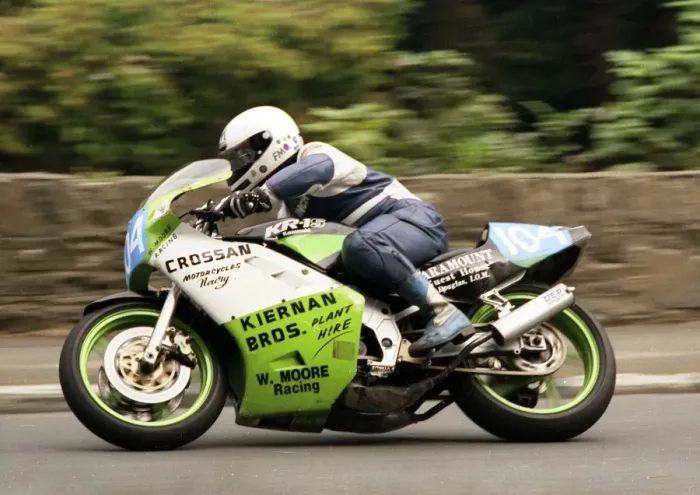 Framed Print : Liam McAleer (Kawasaki) 1993 Junior Manx Grand Prix Framed Print : Liam McAleer (Kawasaki) 1993 Junior Manx Grand Prix