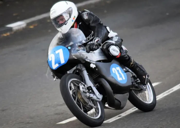 Framed Print : Will Loder (Greeves) 2018 Junior Classic TT
