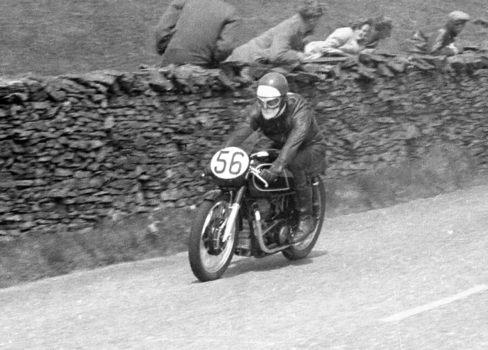 Framed Print : Louis Carr (Matchless) 1956 Senior TT Framed Print : Louis Carr (Matchless) 1956 Senior TT