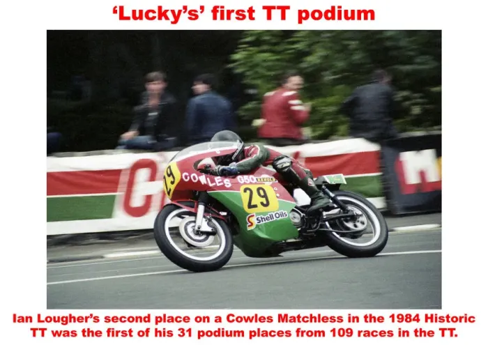 Framed Print : Luckys first TT podium