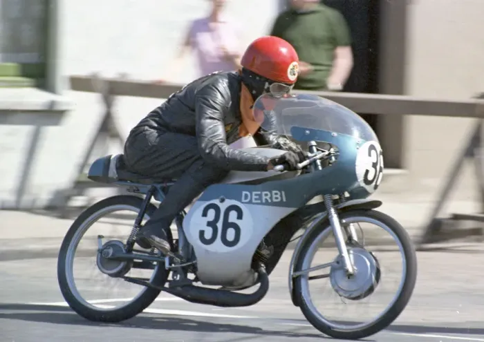 Framed Print : Luke Lawlor (Derbi) 1968 50cc TT Framed Print : Luke Lawlor (Derbi) 1968 50cc TT