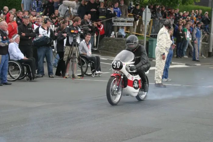 Framed Print : Luke Lawlor (Yamaha) 2010 TT Parade Lap