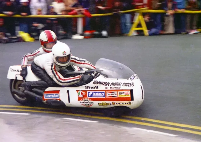 Framed Print : Mac Hobson & Stuart Collins (Yamaha) 1977 Sidecar TT Framed Print : Mac Hobson & Stuart Collins (Yamaha) 1977 Sidecar TT