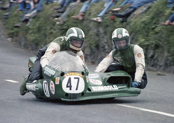Mal White & Phil Spendlove (Rumble Yamaha) 1978 Sidecar TT