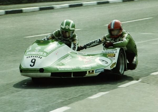 Mal White & Phil Spendlove (Yamaha) 1980 Sidecar TT
