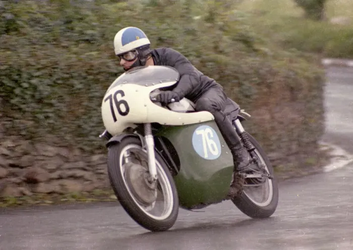Framed Print : Malcolm Bailey (AJS) 1967 Junior Manx Grand Prix Framed Print : Malcolm Bailey (AJS) 1967 Junior Manx Grand Prix