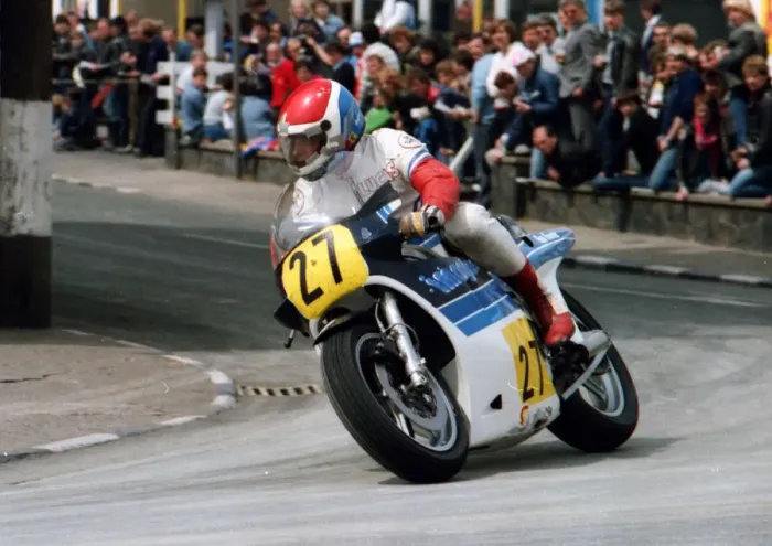 Framed Print : Malcolm Lucas (Suzuki) 1984 Senior TT