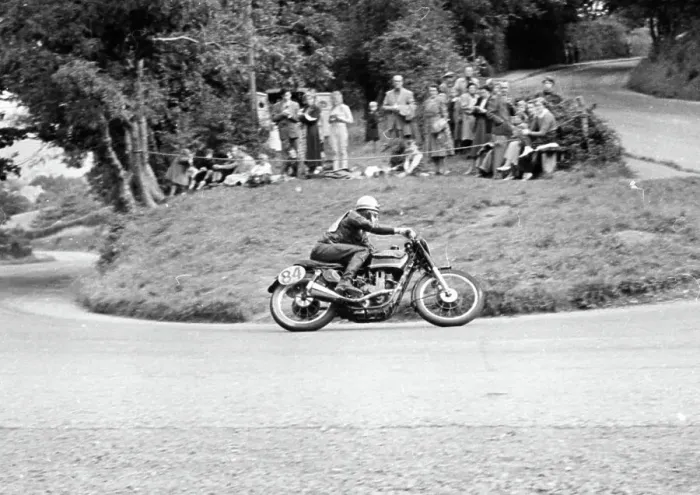 Framed Print : Malcolm Templeton (AJS) at Ramsey Hairpin Framed Print : Malcolm Templeton (AJS) at Ramsey Hairpin