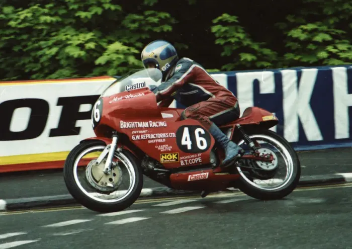 Framed Print : Malcolm Wheeler (Brightman Aermacchi) 1980 Formula Three TT Framed Print : Malcolm Wheeler (Brightman Aermacchi) 1980 Formula Three TT