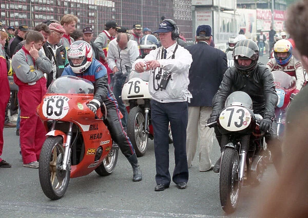 Malcolm Wheeler (Honda) & Neil Fairless (AJS) 1995 Classic Parade