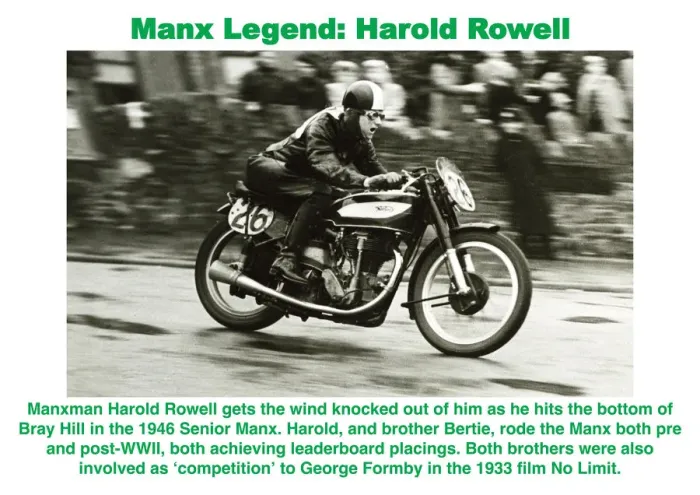 Framed Print : Manx Legend: Harold Rowell Framed Print : Manx Legend: Harold Rowell