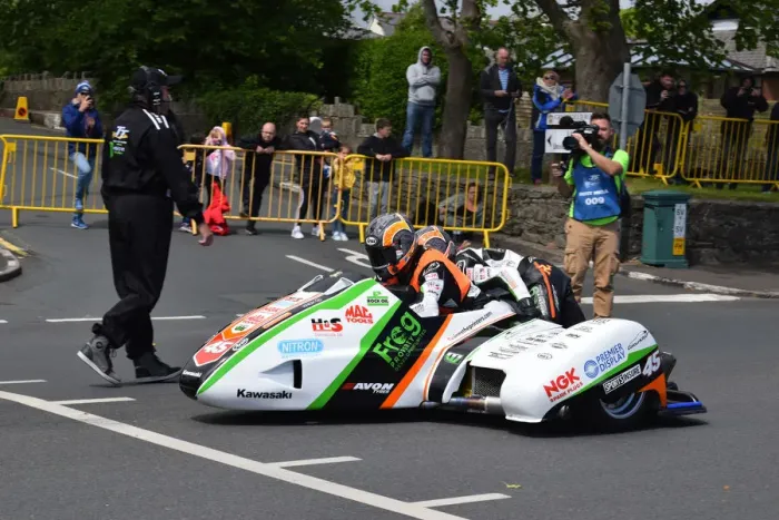 Framed Print : Maria Costello & Julie Canipa (LCR) 2019 Sidecar TT Framed Print : Maria Costello & Julie Canipa (LCR) 2019 Sidecar TT