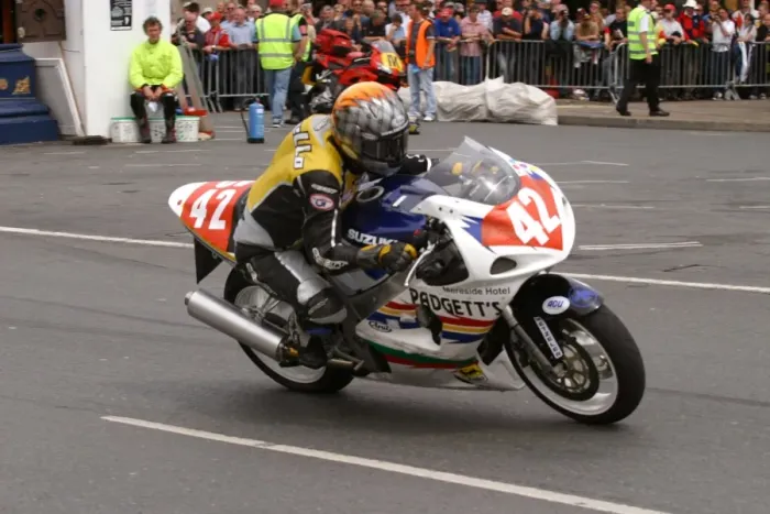 Framed Print : Maria Costello (Suzuki) 2004 Production 1000 TT