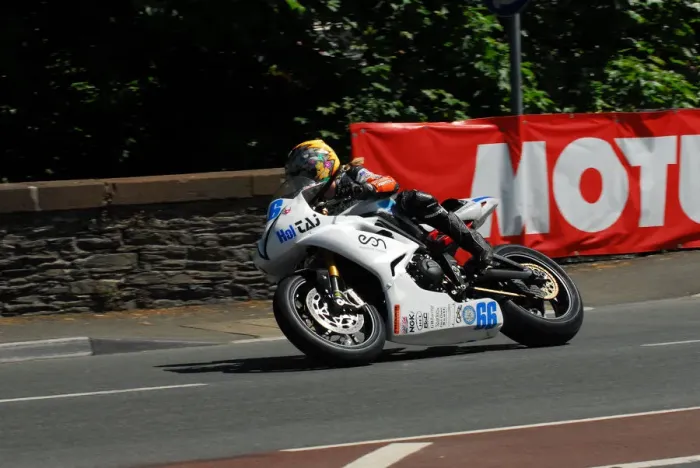 Framed Print : Maria Costello (Triumph) 2013 Supersport TT