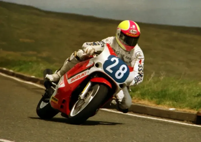 Framed Print : Mark Farmer (Suzuki) 1988 Production B TT Framed Print : Mark Farmer (Suzuki) 1988 Production B TT