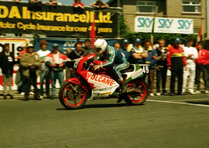 Framed Print : Mark Granie (Ducati) 1987 Formula Two TT Framed Print : Mark Granie (Ducati) 1987 Formula Two TT