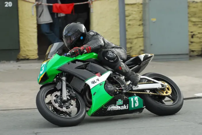 Framed Print : Mark Parrett (Kawasaki) 2012 Lightweight TT