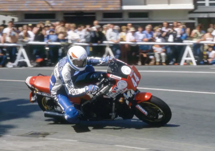 Framed Print : Mark Salle (Honda) 1984 Production 750 TT Framed Print : Mark Salle (Honda) 1984 Production 750 TT