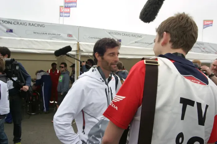 Framed Print : Mark Webber 2012 TT Framed Print : Mark Webber 2012 TT