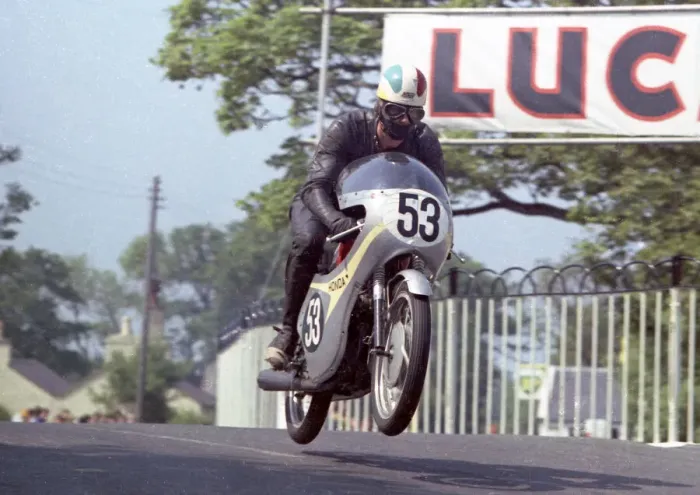 Framed Print : Martin Allen (Honda) 1967 Ultra Lightweight TT