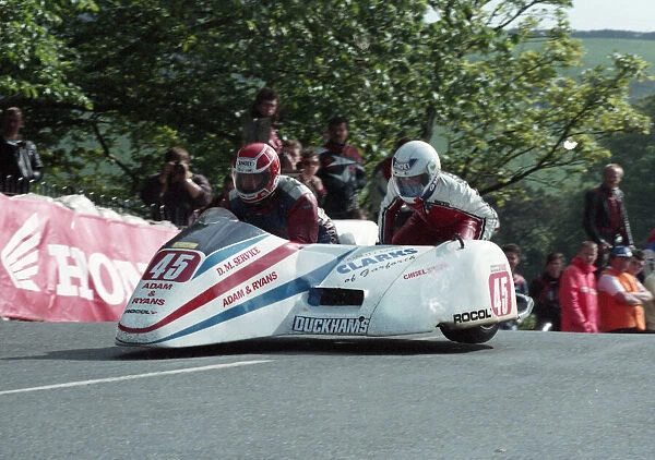 Martin Clark & Boyd Hutchinson (Ringhini) 1993 Sidecar TT