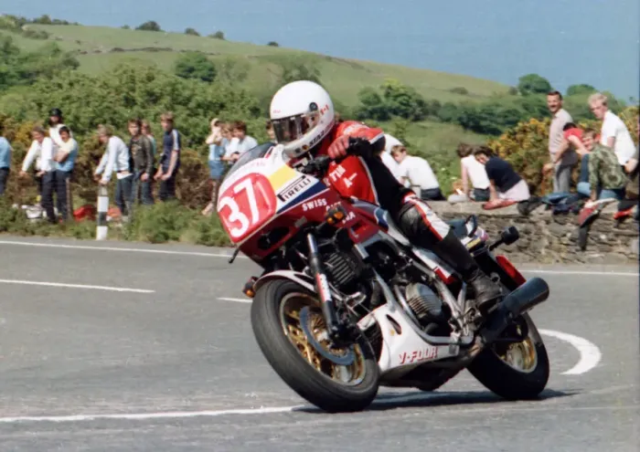 Framed Print : Martin Hall (Honda) 1984 Production 750 TT Framed Print : Martin Hall (Honda) 1984 Production 750 TT