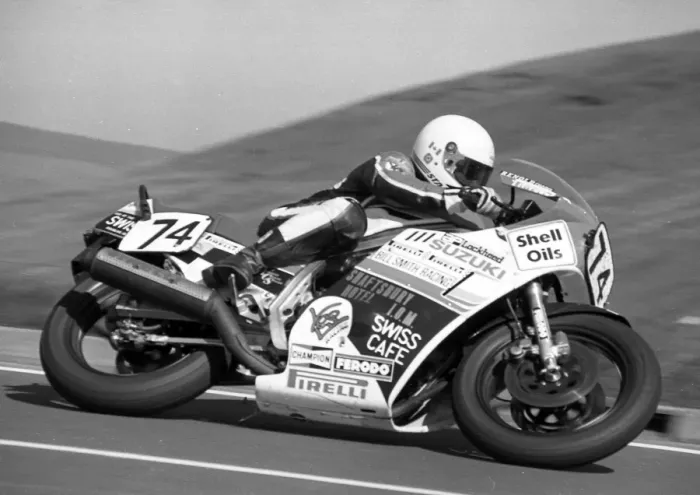 Framed Print : Martin Hall (Suzuki) 1985 Formula One TT Framed Print : Martin Hall (Suzuki) 1985 Formula One TT