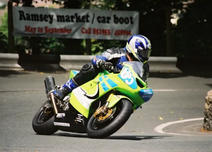 Framed Print : Martin Hamberg (Kawasaki) 2004 Junior TT