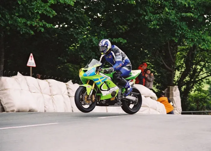 Framed Print : Martin Hamberg (Kawasaki) 2004 Senior TT