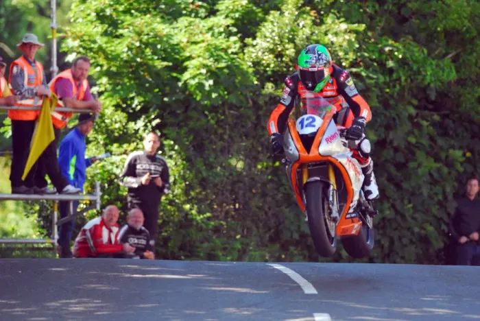 Framed Print : Martin Jessopp (Triumph) 2018 Supersport TT