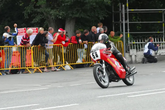 Framed Print : Martin Powell (Honda) 2013 Classic TT Lap of Honour Framed Print : Martin Powell (Honda) 2013 Classic TT Lap of Honour