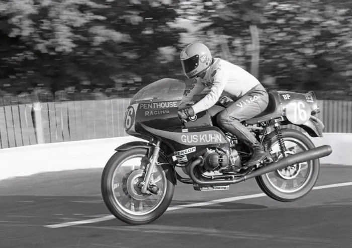 Framed Print : Martin Sharpe (BMW) 1975 Production TT Framed Print : Martin Sharpe (BMW) 1975 Production TT