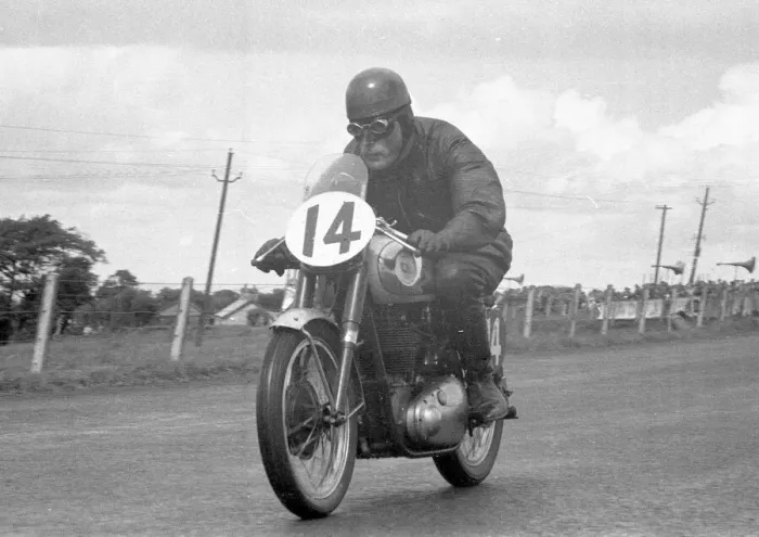 Framed Print : Marty Brosnan (BSA) 1956 Senior Ulster Grand Prix Framed Print : Marty Brosnan (BSA) 1956 Senior Ulster Grand Prix