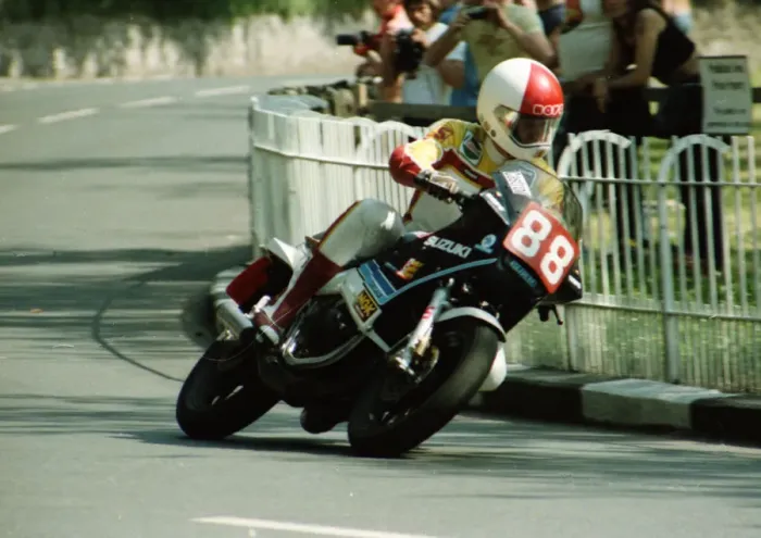 Framed Print : Mat Oxley (Suzuki) 1984 Production TT Framed Print : Mat Oxley (Suzuki) 1984 Production TT