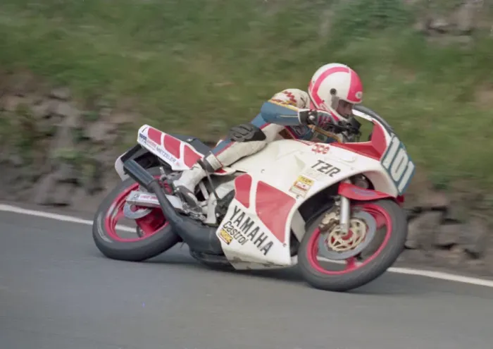 Framed Print : Mat Oxley (Yamaha) 1986 Production D TT Framed Print : Mat Oxley (Yamaha) 1986 Production D TT