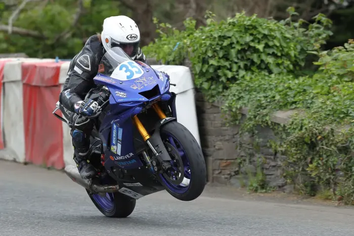 Framed Print : Matt Stevenson (Yamaha) 2022 Supersport TT