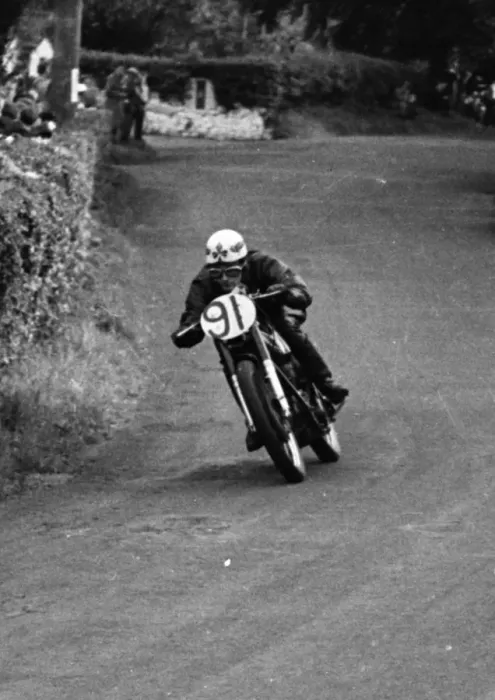 Framed Print : Maurice Acheson (AJS) 1951 Junior Ulster Grand Prix Framed Print : Maurice Acheson (AJS) 1951 Junior Ulster Grand Prix