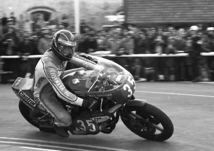 Framed Print : Max Nothinger (Egli Kawasaki) 1980 Formula One TT Framed Print : Max Nothinger (Egli Kawasaki) 1980 Formula One TT